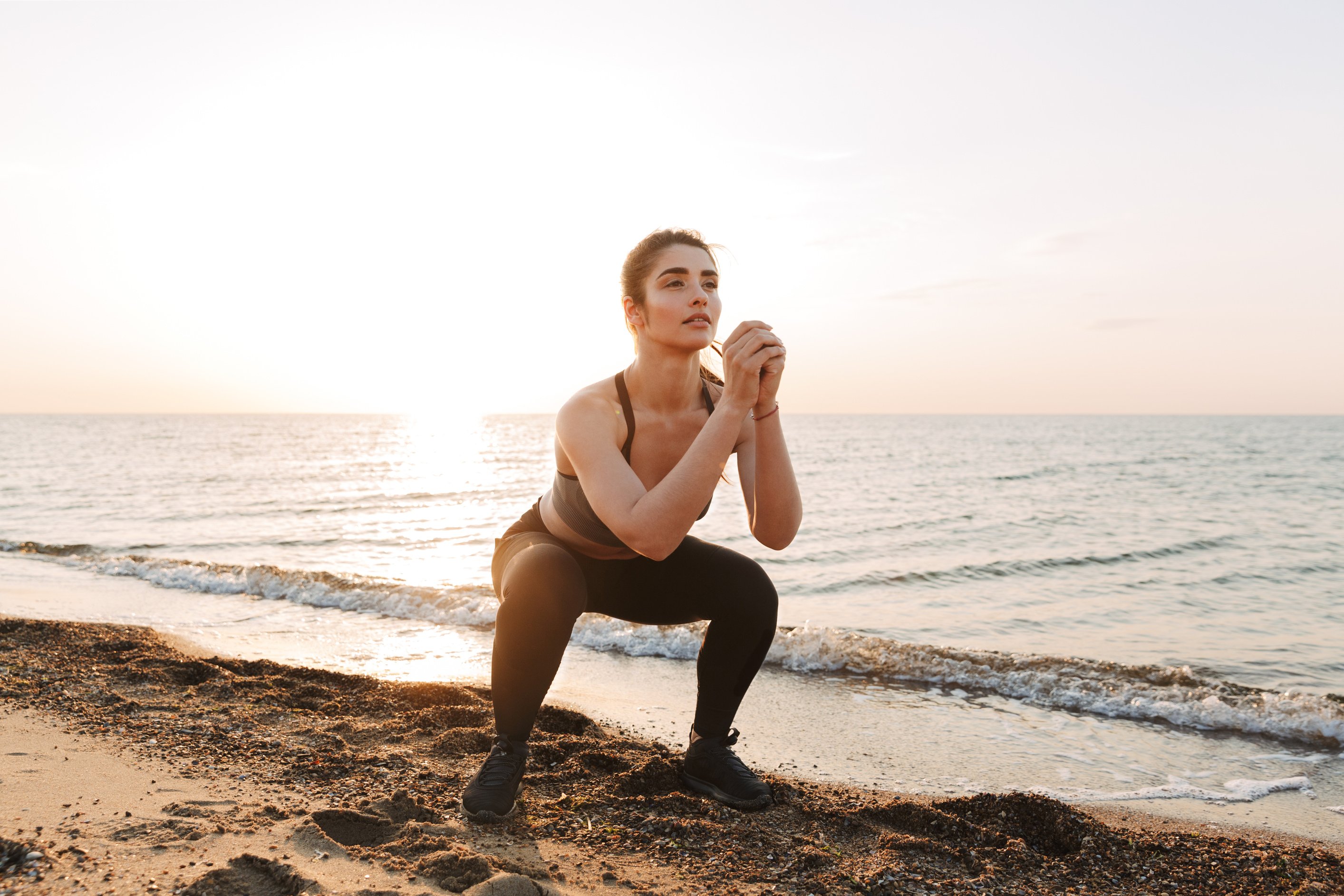 Sportswoman Working Out