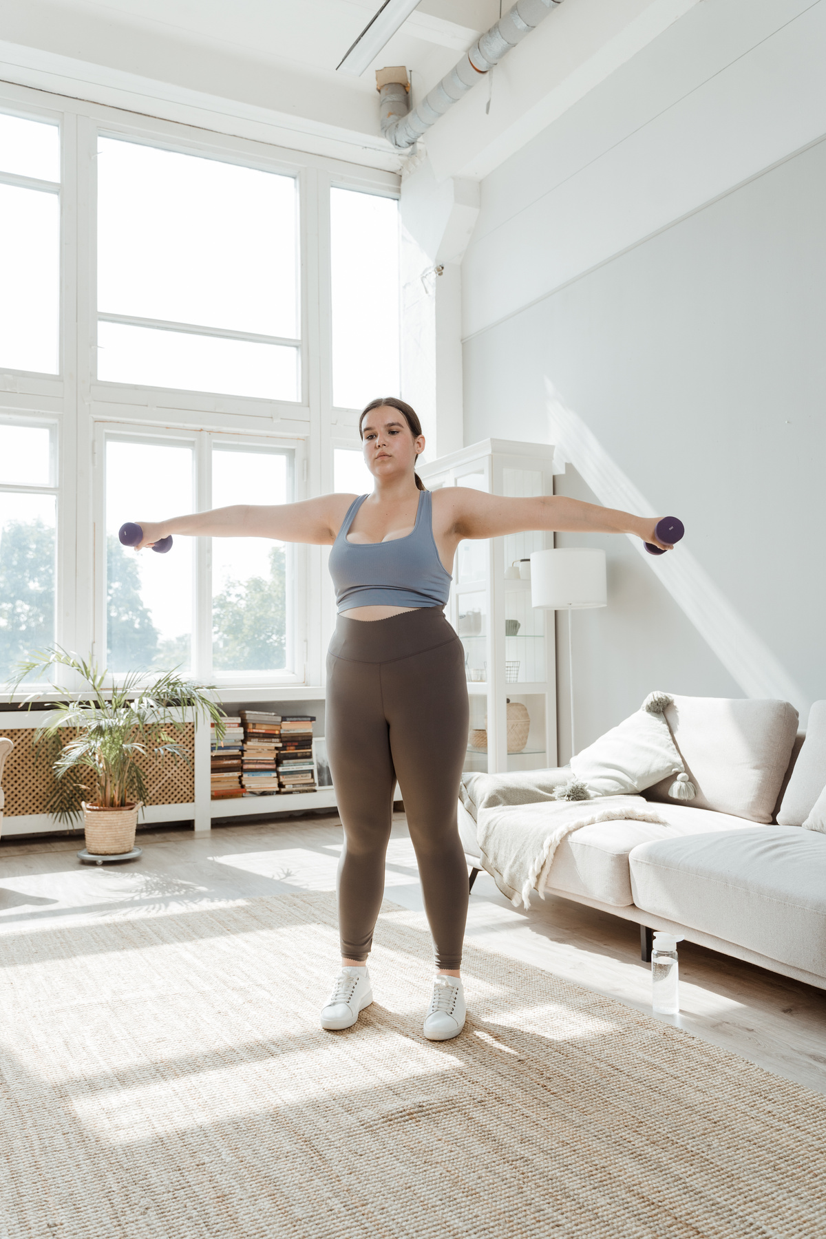 A Woman Working Out 